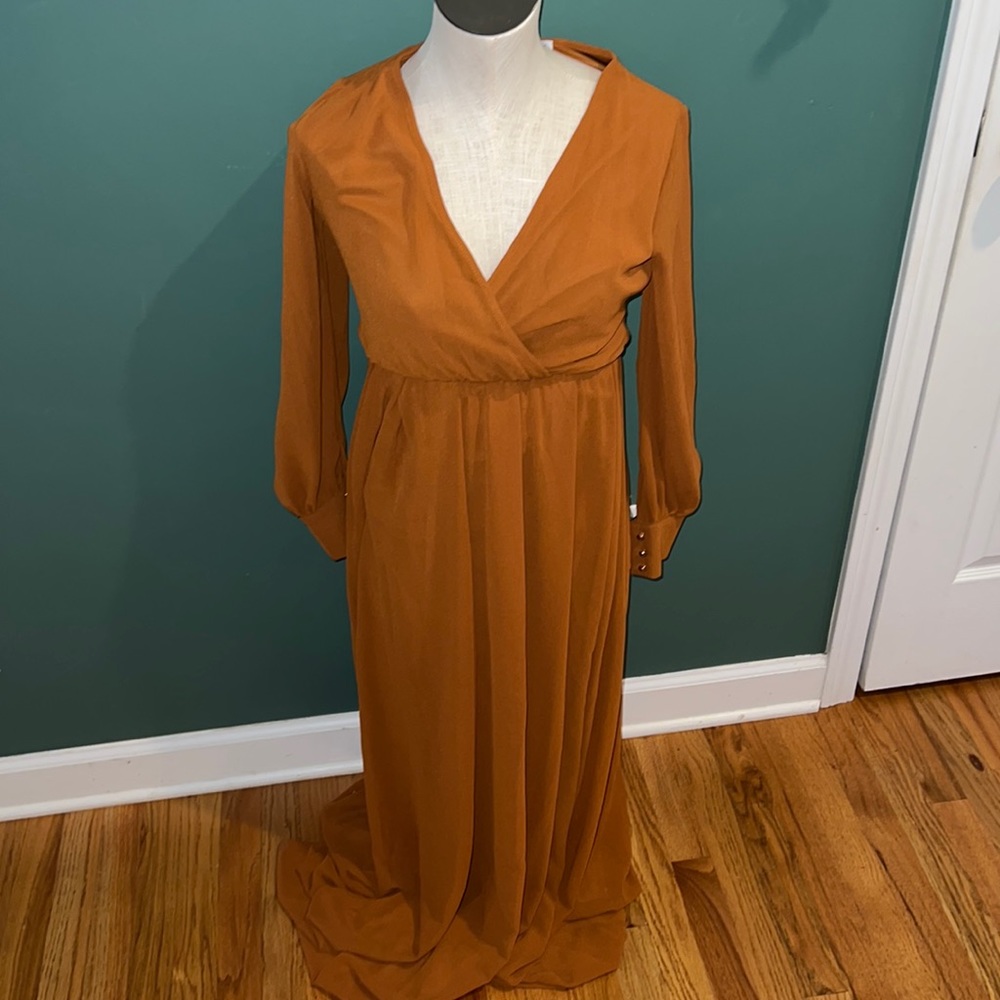 BALTIC BORN LYDIA DRESS . SIZE XS--burnt orange long sleeve--nwt. Fall pictures
